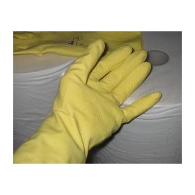 GUANTI FELPATI IN GOMMA EXTRA SMALL